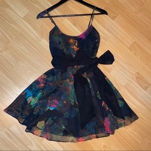 Floral spaghetti strap dress